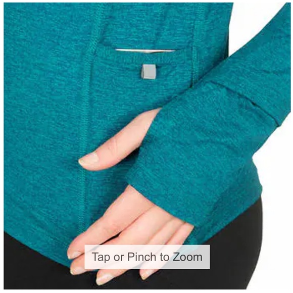 Nike Ladies Element Dri-Fit Half Zip Top ~ BLUE - Picture 6 of 7